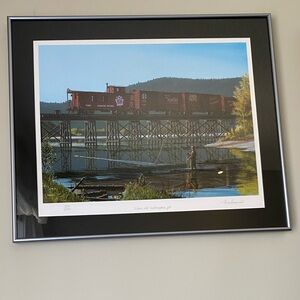 Max Jacquiard Limited Edition Framed Where Old Railroaders Go